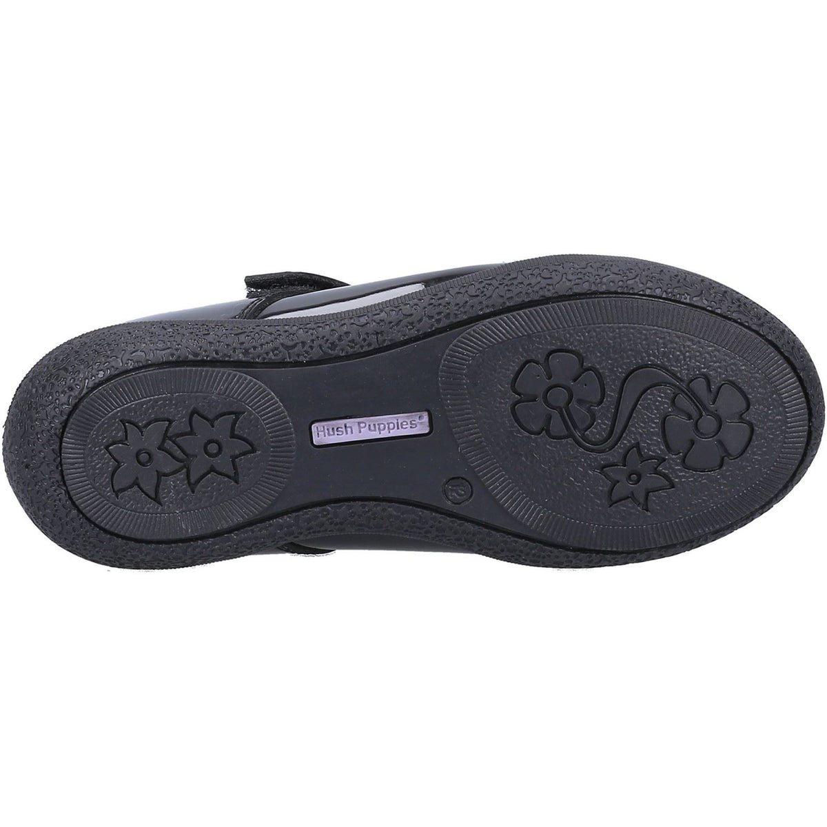 Hush Puppies Rosanna Patent Infant Leather Girl's Black Shoes