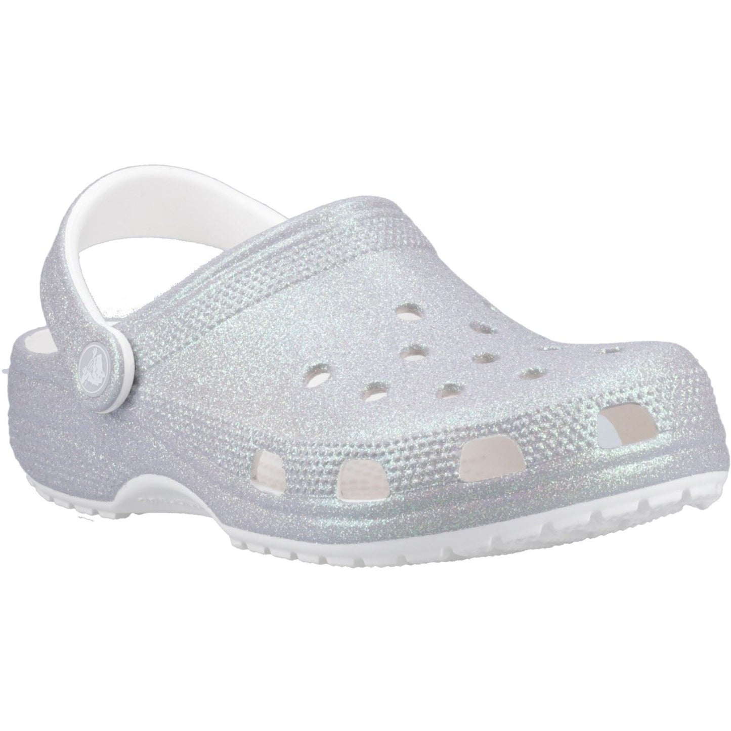 Crocs Classic Glitter EVA Women's White Standard Clogs