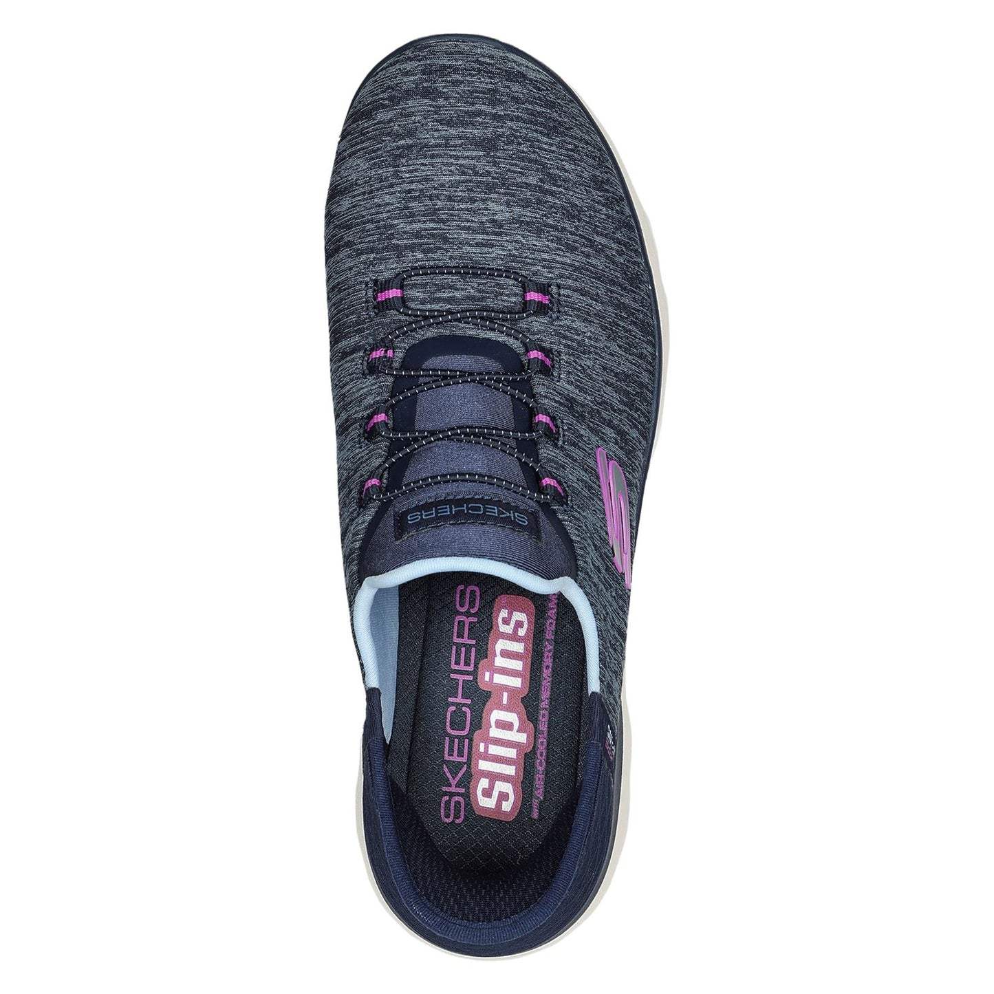 Skechers Women's Summits Dazzling Haze Shoes in Navy/Purple
