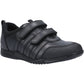 Hush Puppies Josh Junior Boys Black Leather Loafers