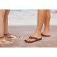 HEYDUDE Women's Christi Slide Distressed Sandal in Metallic