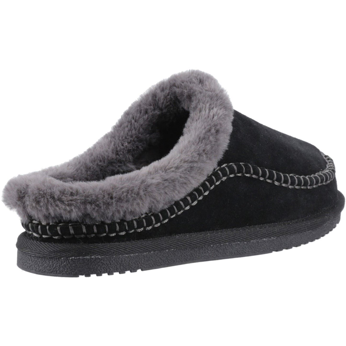 Hush Puppies Anika Suede Women's Black Slippers
