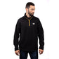 Caterpillar Men's Cat Microfleece Quarter Zip in Black/Yellow