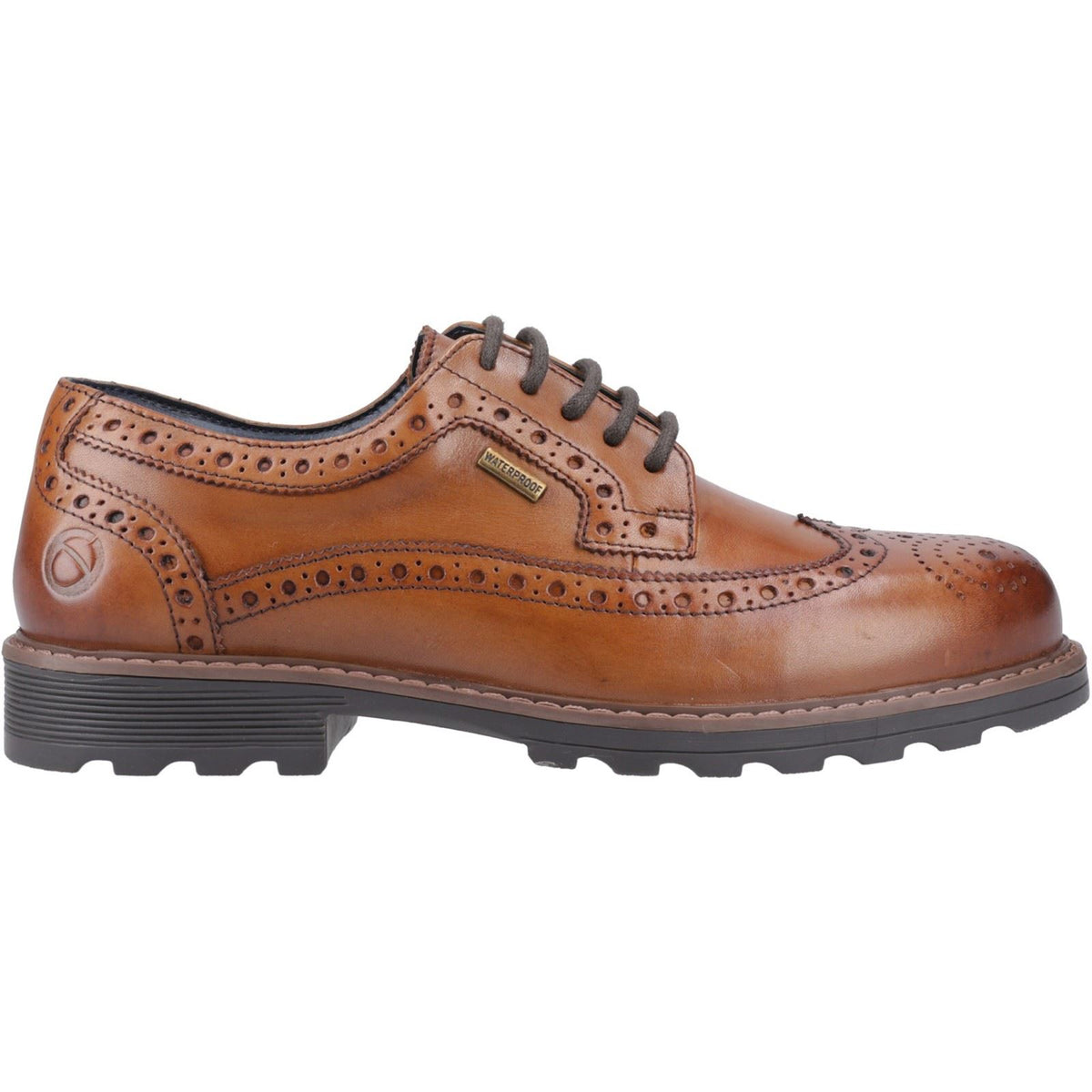 Cotswold Ramsden Leather Men's Tan Brogues Shoes