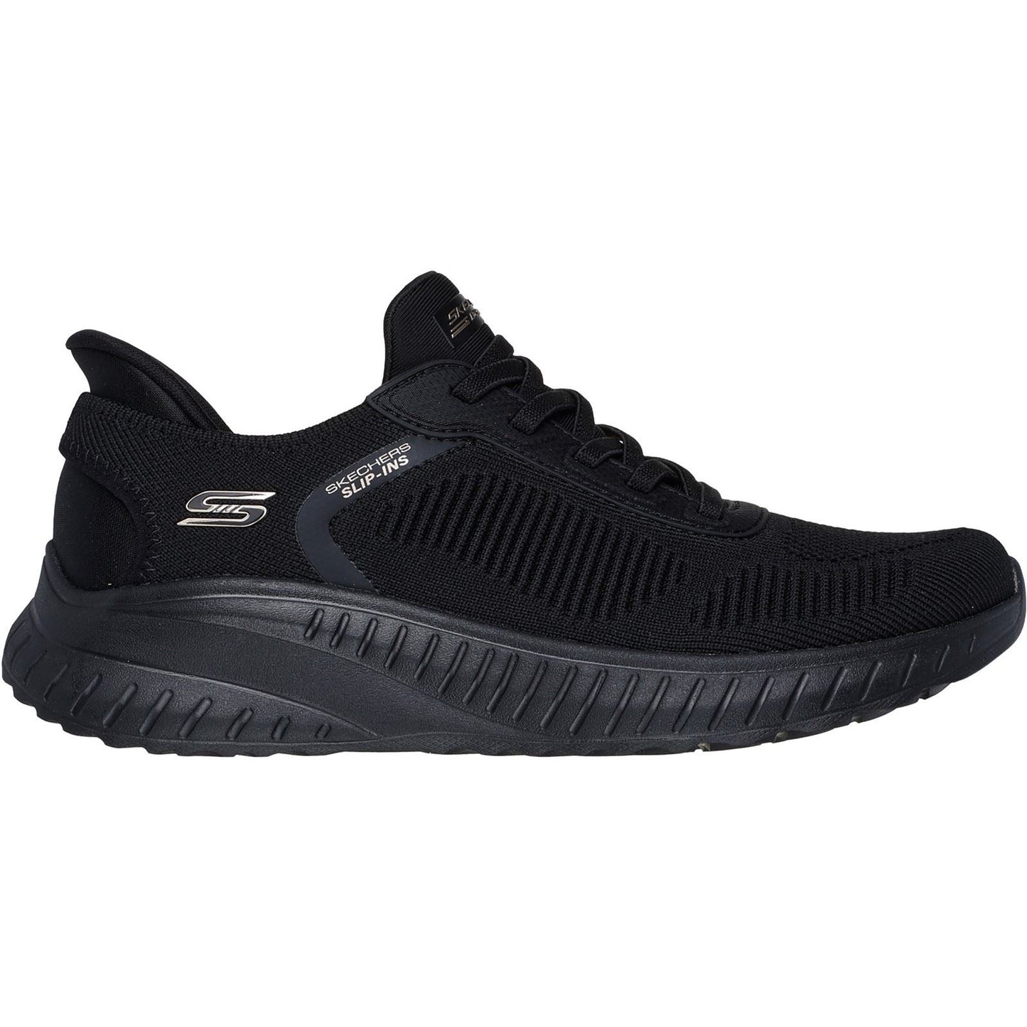 Skechers Women's BOBS Sport Squad Chaos Shoe in Black