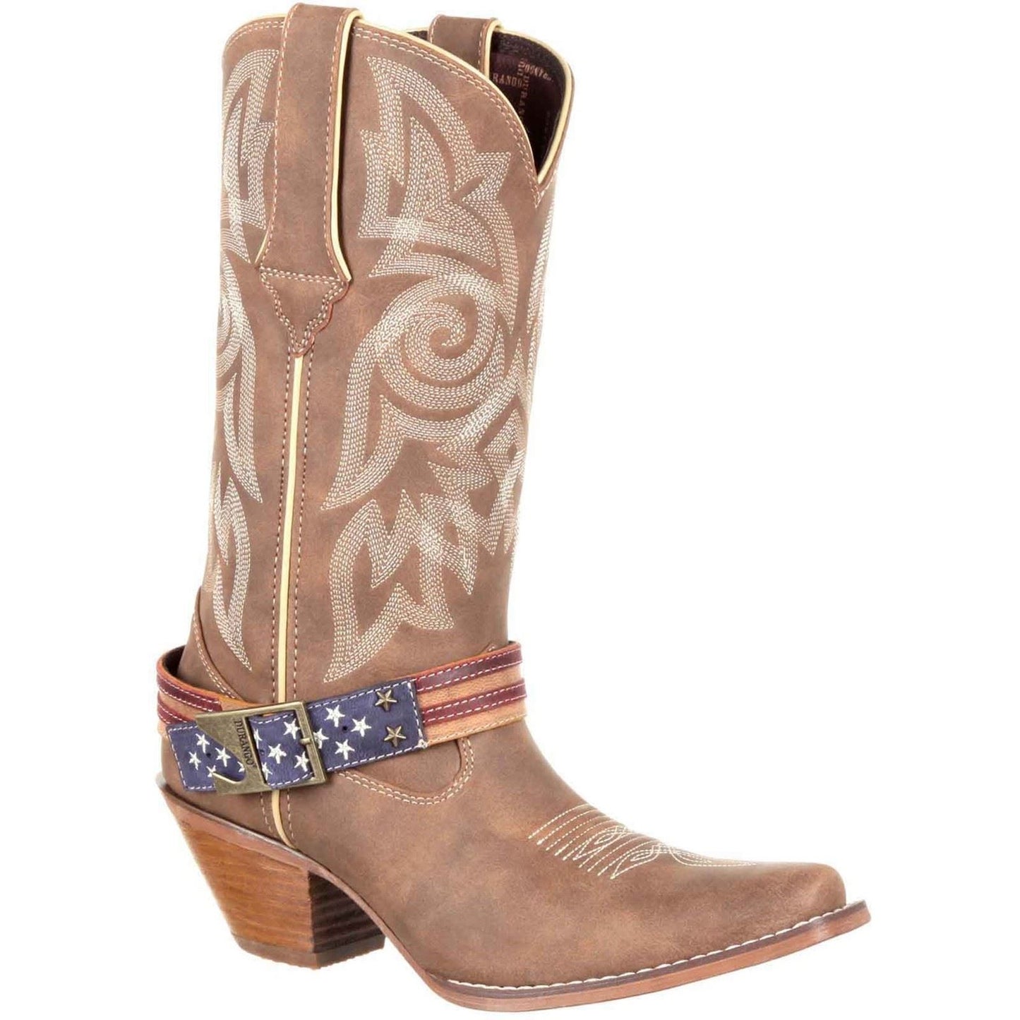 Durango Women's Crush Flag Boot in Brown/Khaki