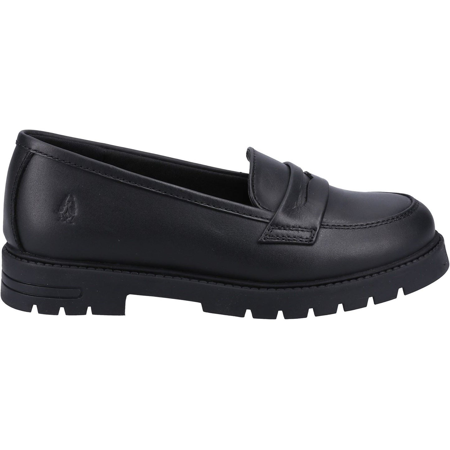 Hush Puppies Hazel Loafer Leather Youth Black Loafers