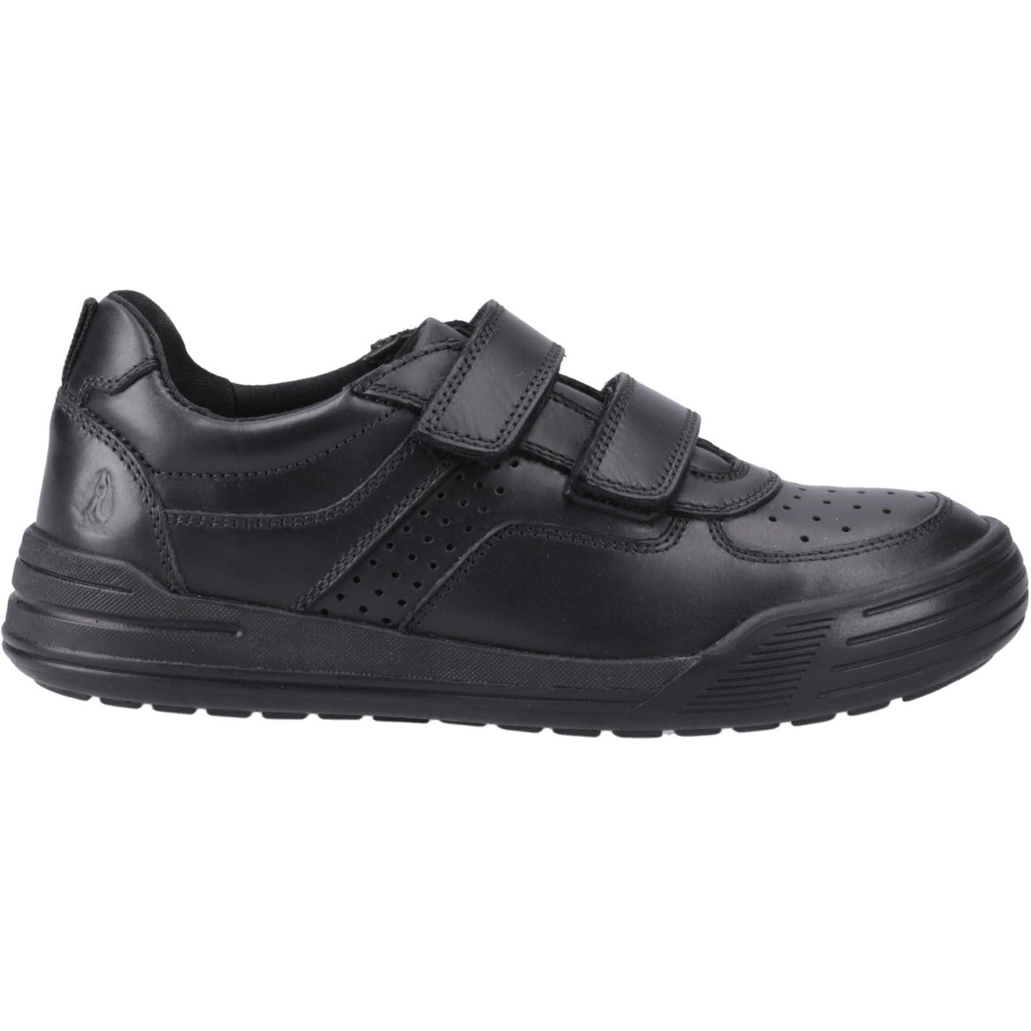 Hush Puppies Sully Leather Junior Black Shoes