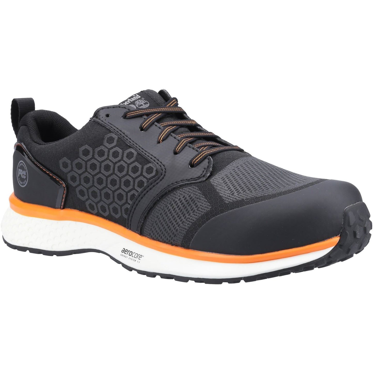 Timberland Pro Men's Reaxion Composite Safety Trainer in Black/Orange