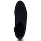 Hush Puppies Claridy Suede Leather Women's Black Heeled Ankle Boots