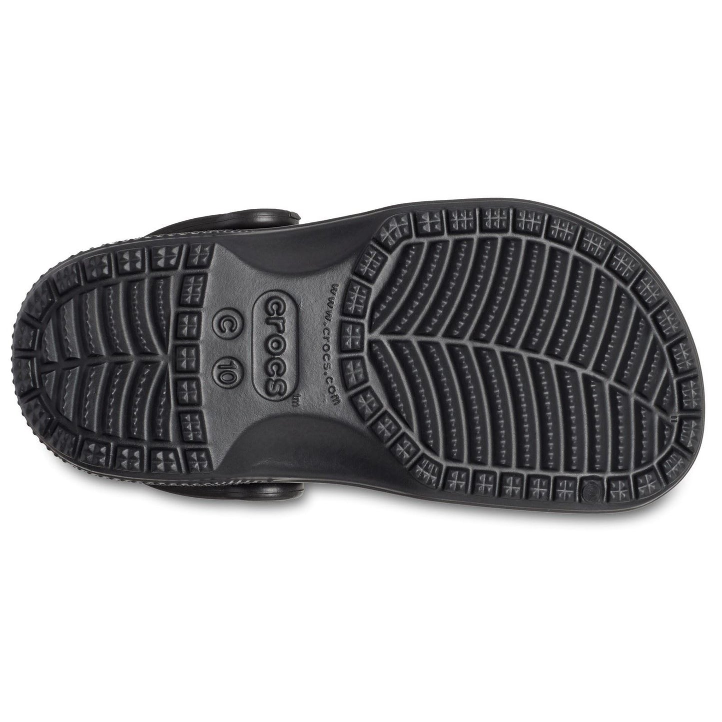 Crocs Toddler Classic Croslite Rubber Black Loafers