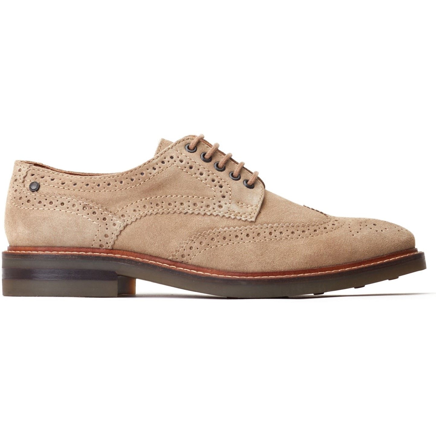Base London Men's Hatfield Brogue Shoe in Sand