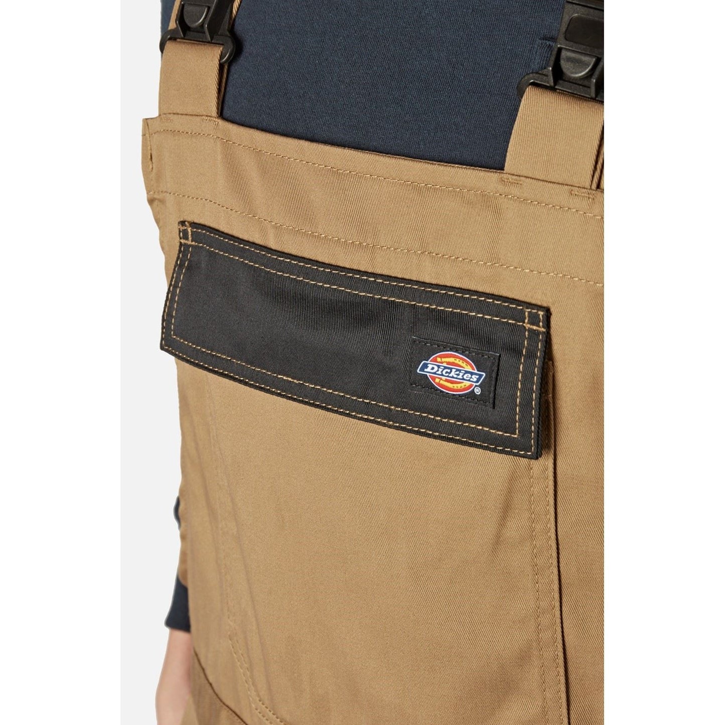 Dickies Men's Everyday Bib and Brace in Antique Penny/Black