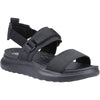HEYDUDE Women's Collins Mono Sport Sandal in Black/Black
