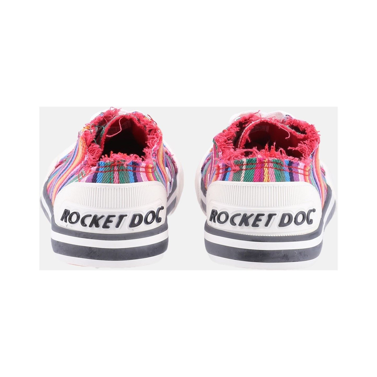 Rocket Dog Women's Jazzin Eden Stripe Beach Shoe in Red Multi
