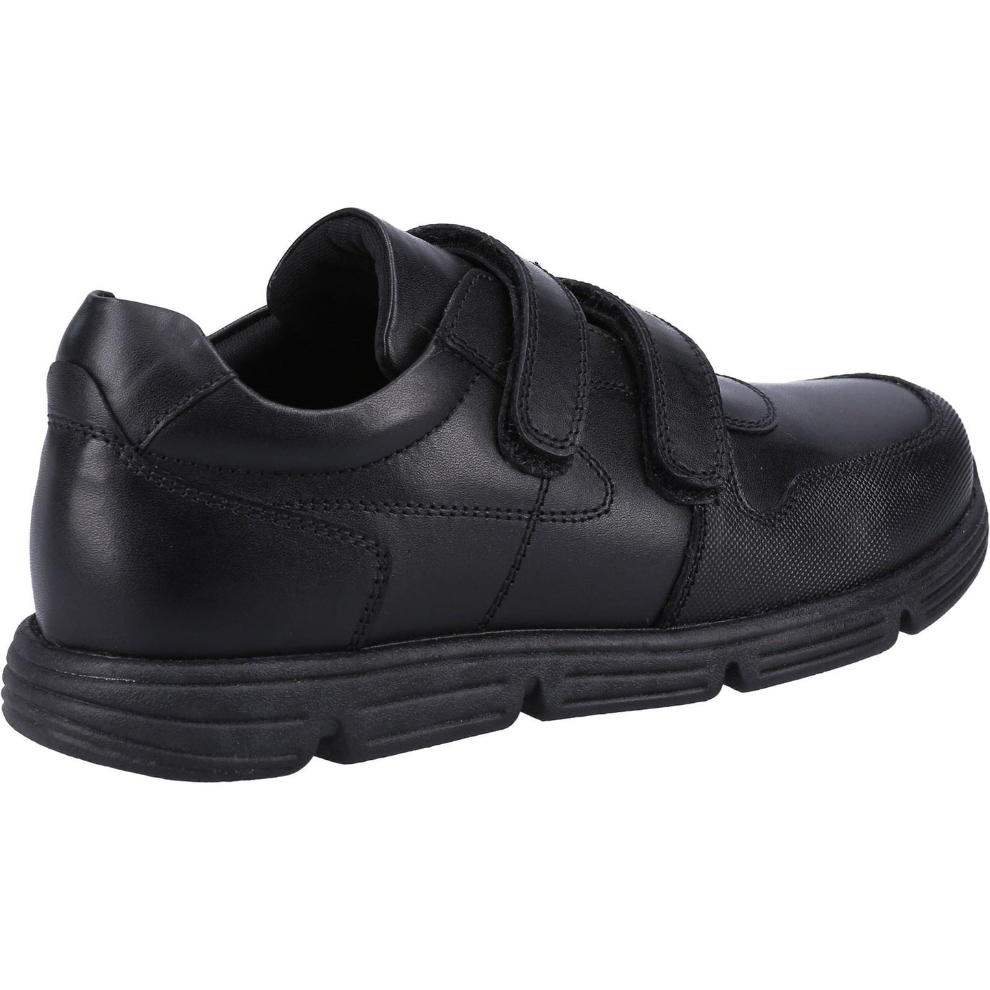 Hush Puppies Lucas Leather Youth Black Shoes
