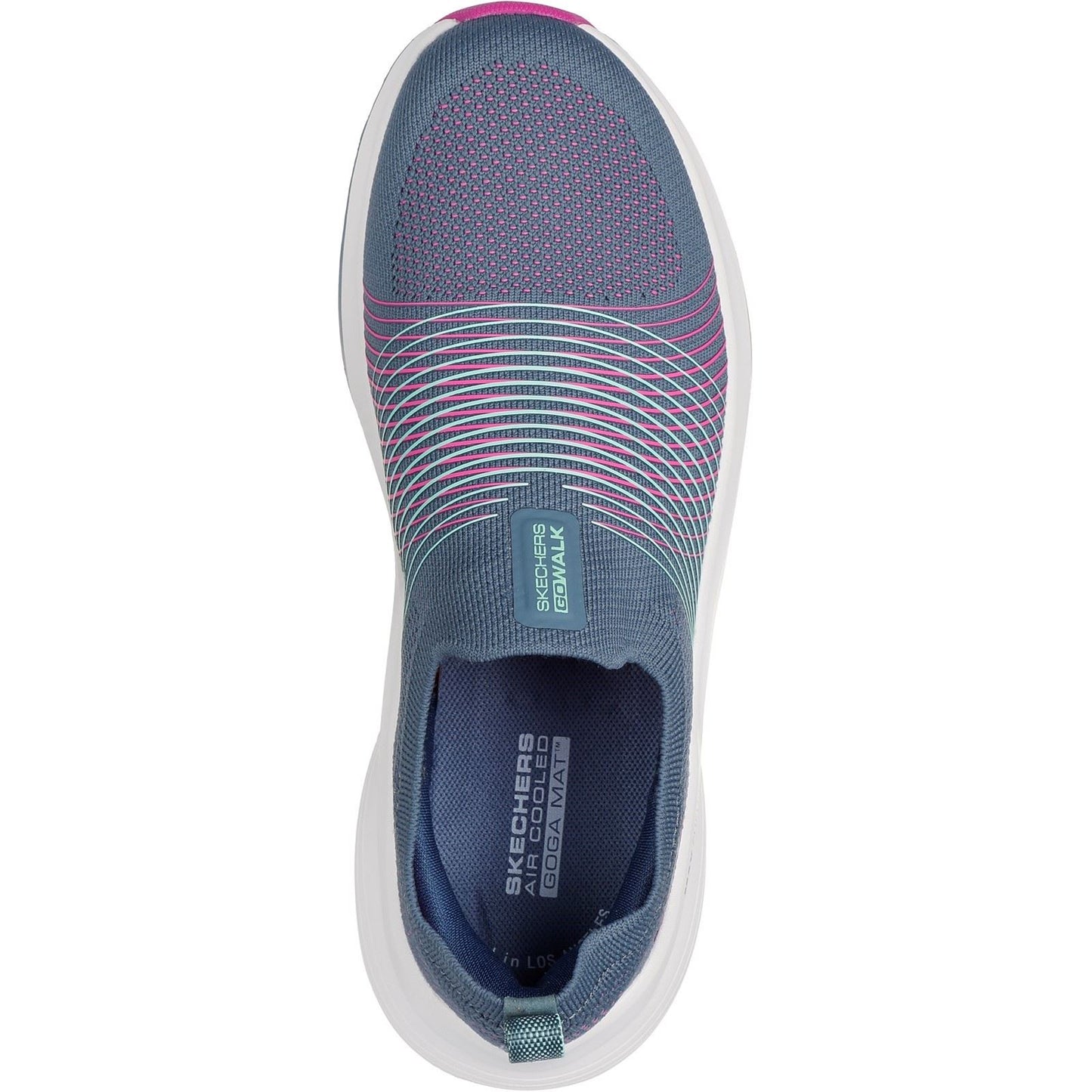 Skechers Women's GO WALK Max Walker Sally Shoes in Charcoal/Purple