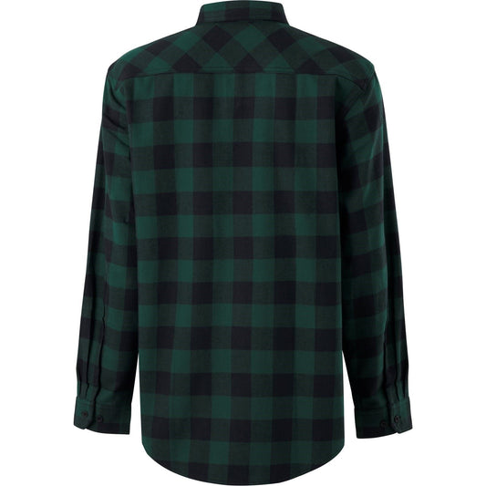 Hard Yakka Men's Long Sleeve Check Flannel Shirt in Green