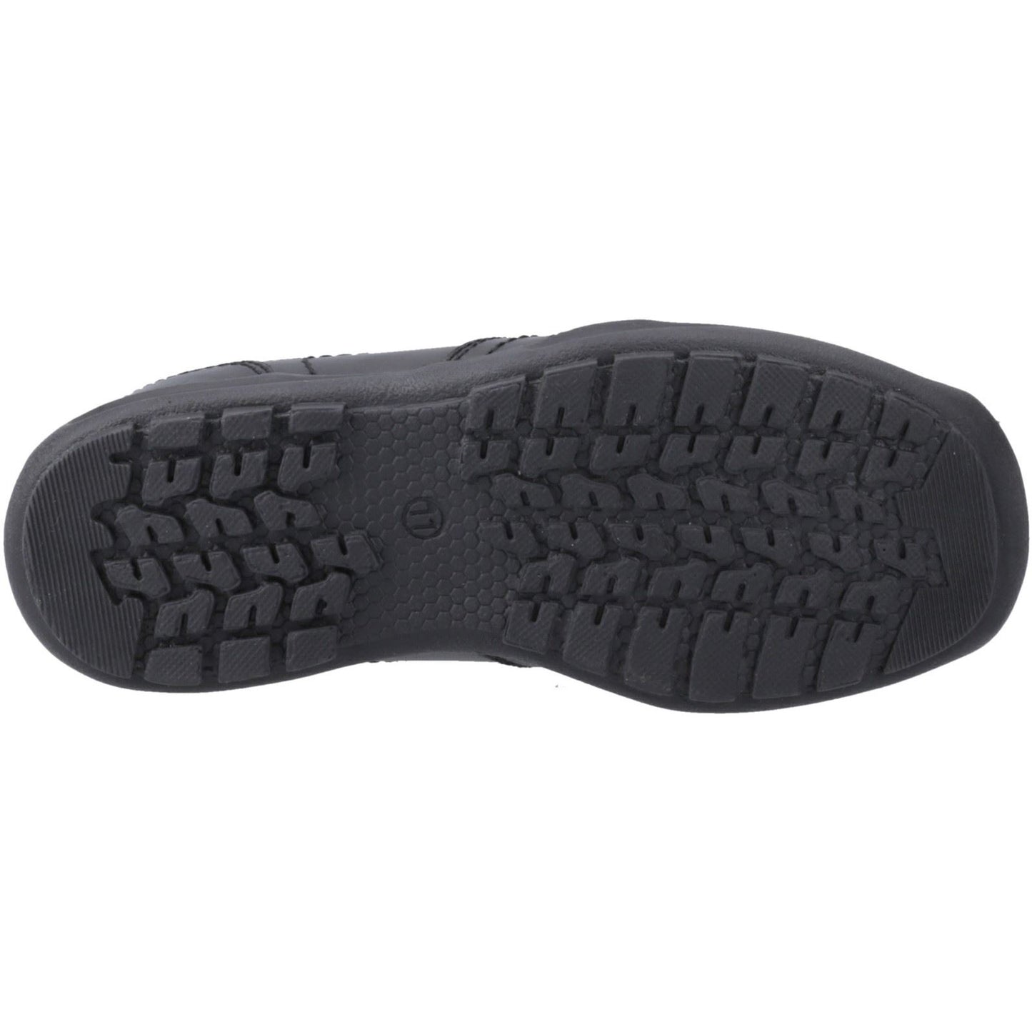 Hush Puppies Morgan Leather Junior Black Loafers