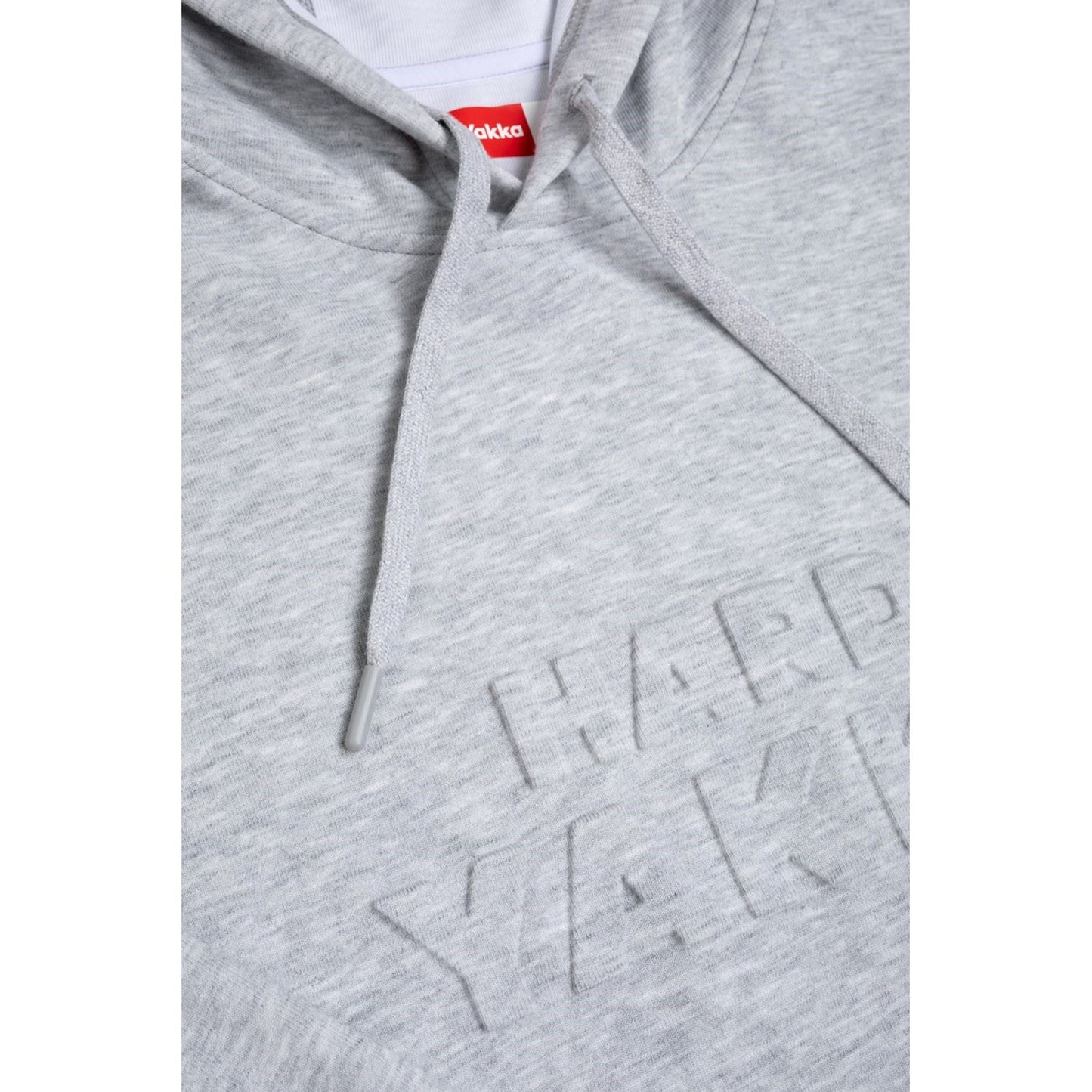 Hard Yakka Men's Embossed Pullover Hoodie in Light Grey Marle