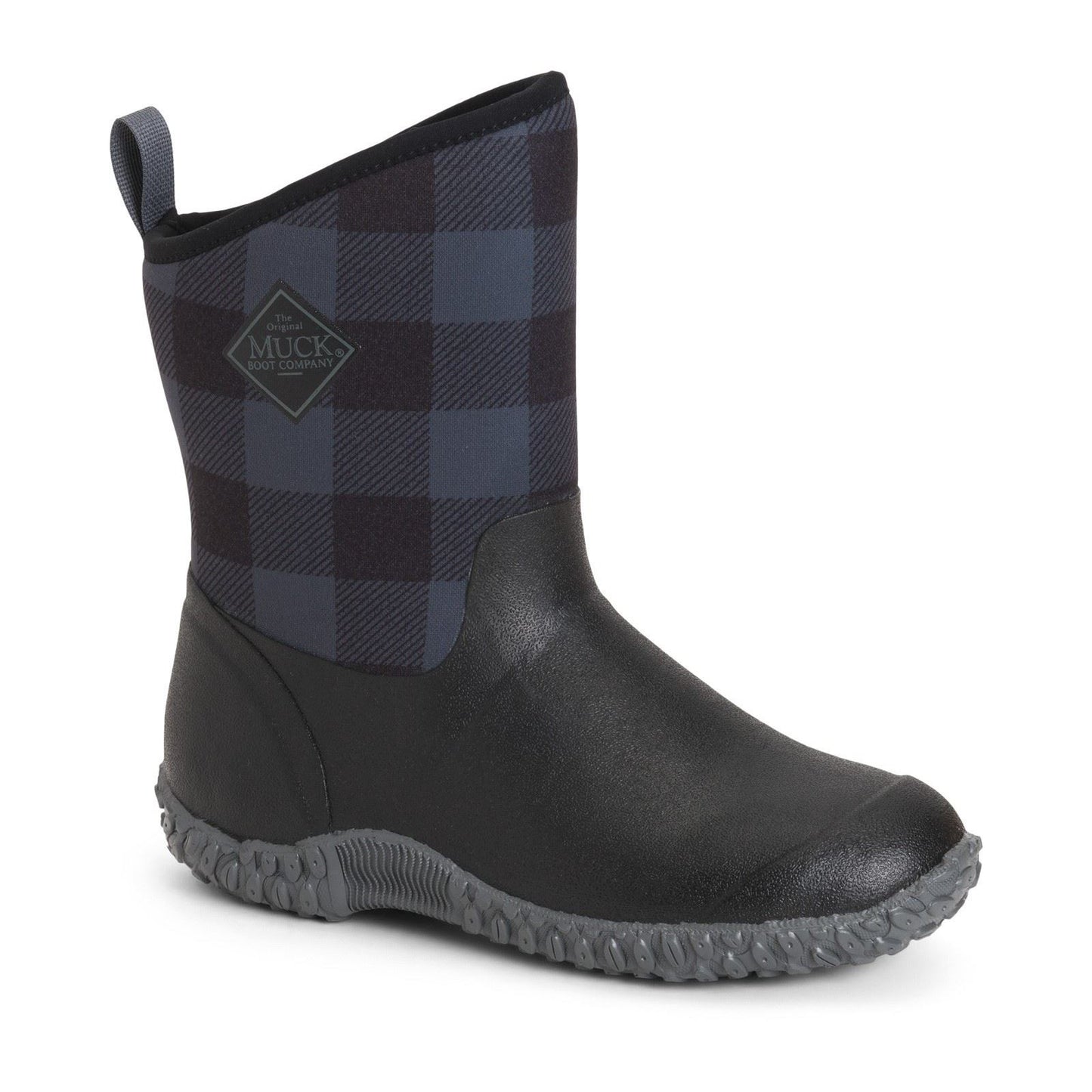 Muck Boots Women's Muckster II Mid Wellington in Black/Grey Plaid