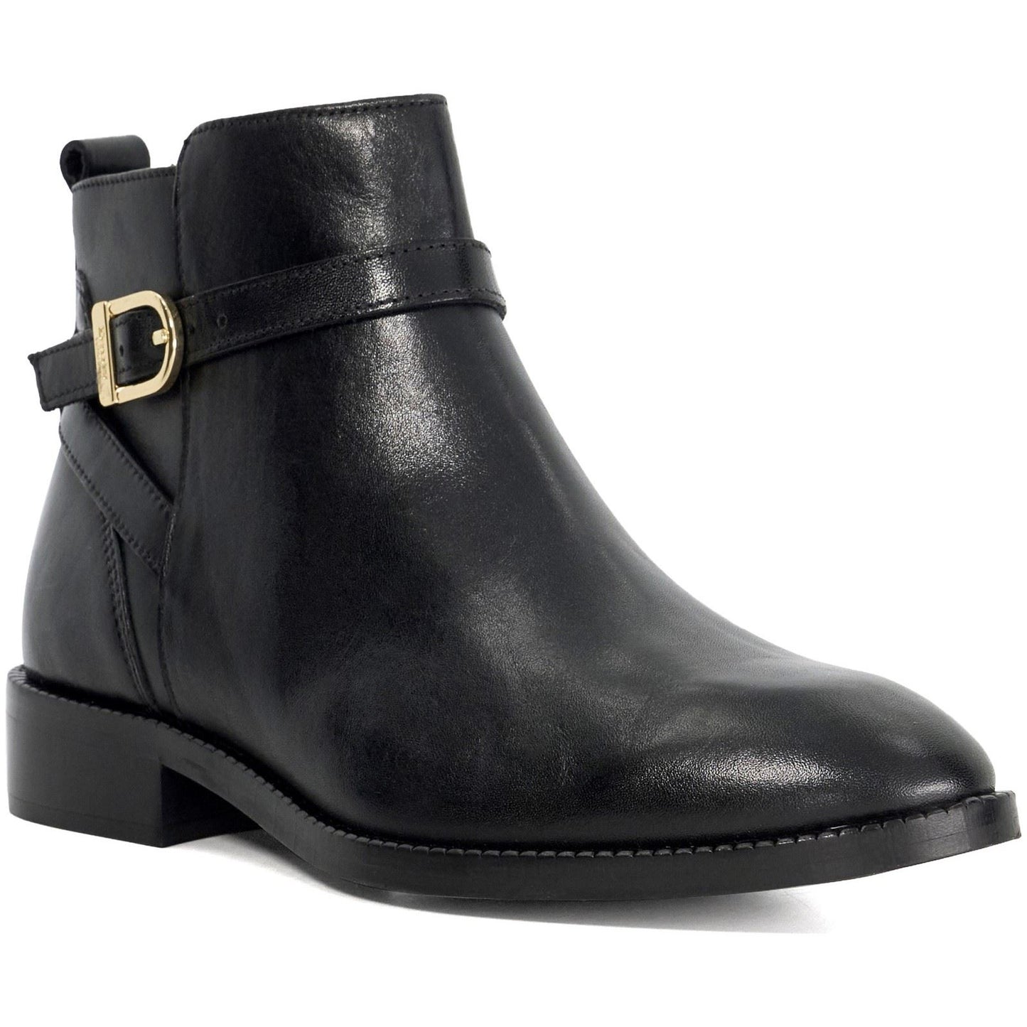 Dune Pemma Leather Women's Black Boots