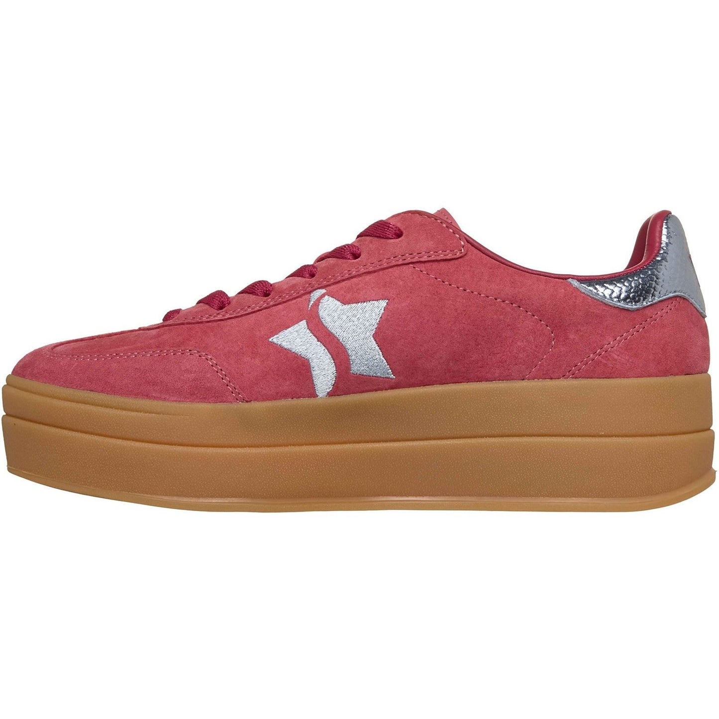 Skechers Academy Hi Elevated Essence Leather Women's Red/Blue Trainers