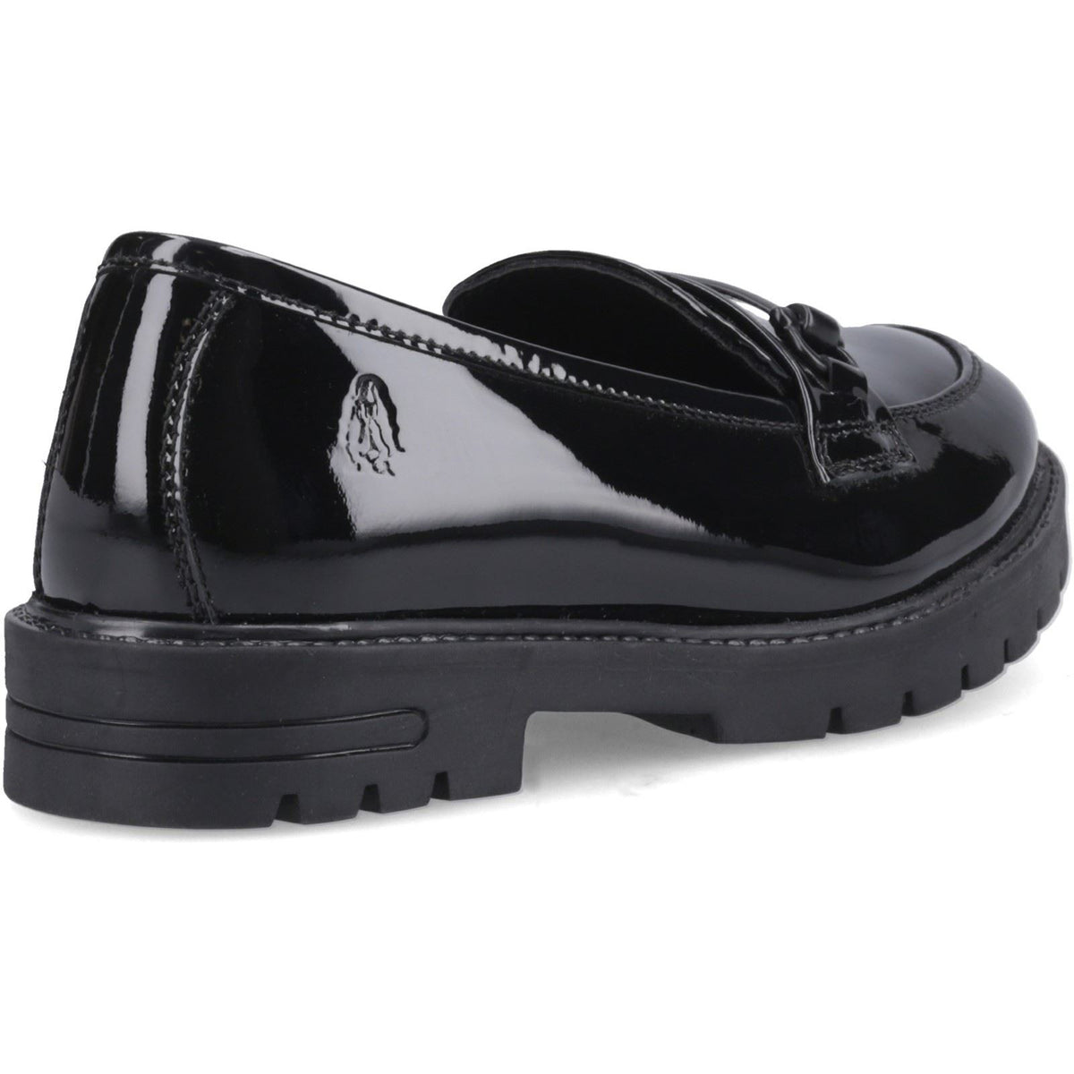 Hush Puppies Hazel Snaffle Leather Girl's Black Loafers