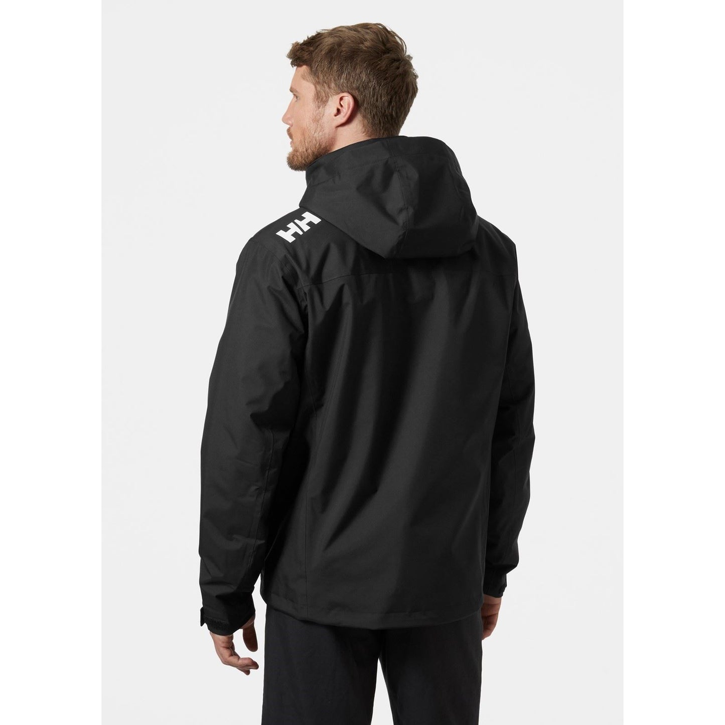 Helly Hansen Sport Men's Crew Hooded Midlayer Sailing Jacket 2.0 in Black