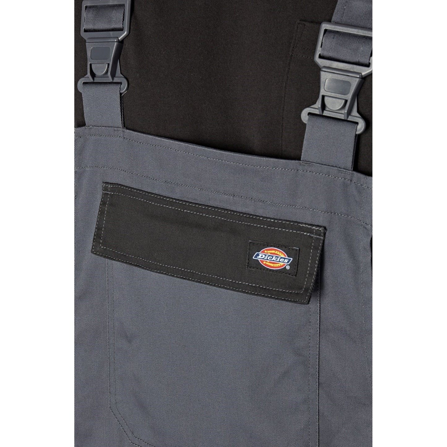 Dickies Men's Everyday Bib and Brace in Slate Grey/Black