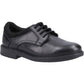 Hush Puppies Tommy Leather Youth Black Shoes