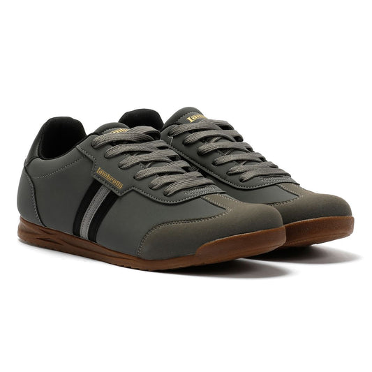 Lambretta Tackle Men's Charcoal/Black Trainers