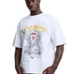 Ed Hardy Storming New York Graphic Relaxed Men's White T-Shirts