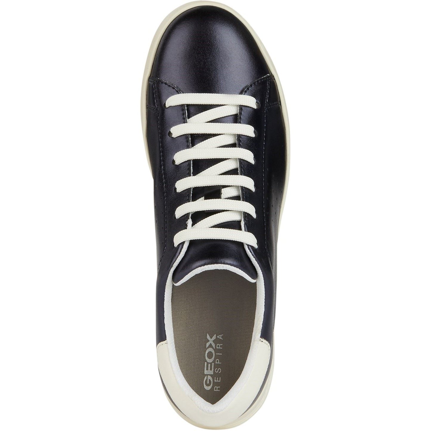 Geox Women's D Jaysen B Sneakers in Dark Jeans/Optic White
