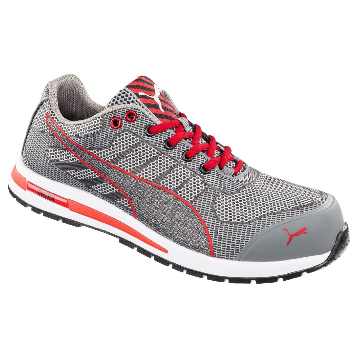 Puma Safety Men's Xelerate Knit Low Safety Trainer in Grey
