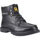 CAT Lifestyle Colorado Moc Toe Leather Men's Black Ankle Boots