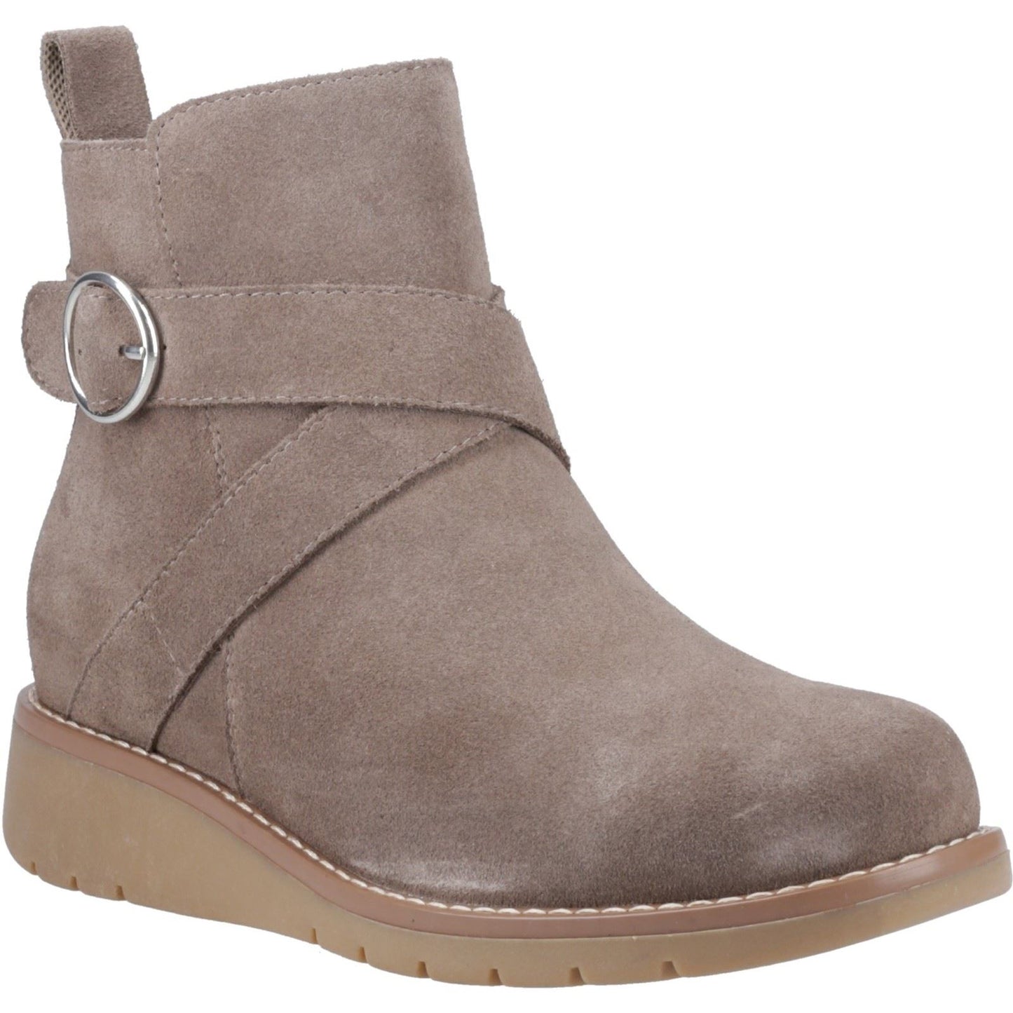Hush Puppies Lyra Suede Women's Taupe Winter Ankle Boots