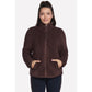 Skechers Skech-Sherpa Jacket Women's Brown Fleece Jackets