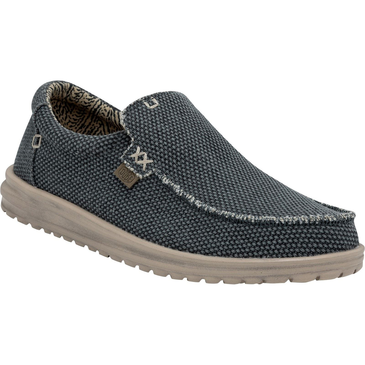 HEYDUDE Mikka Braided Textile Men's Deep Blue Loafers