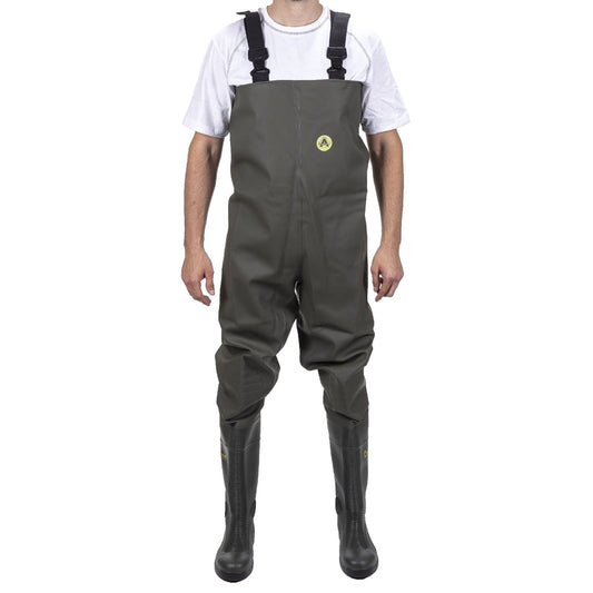 Amblers Safety Tyne Chest Safety Wader in Green