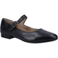 Hush Puppies Women's Melissa Strap Leather in Black