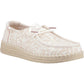HEYDUDE Wendy Espadrille Retro Palm Cotton Blend Women's Pale Pink/White Shoes
