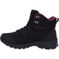Hi-Tec Jackdaw Mid WP Polyester Women's Black/Burgundy Hiking Boots