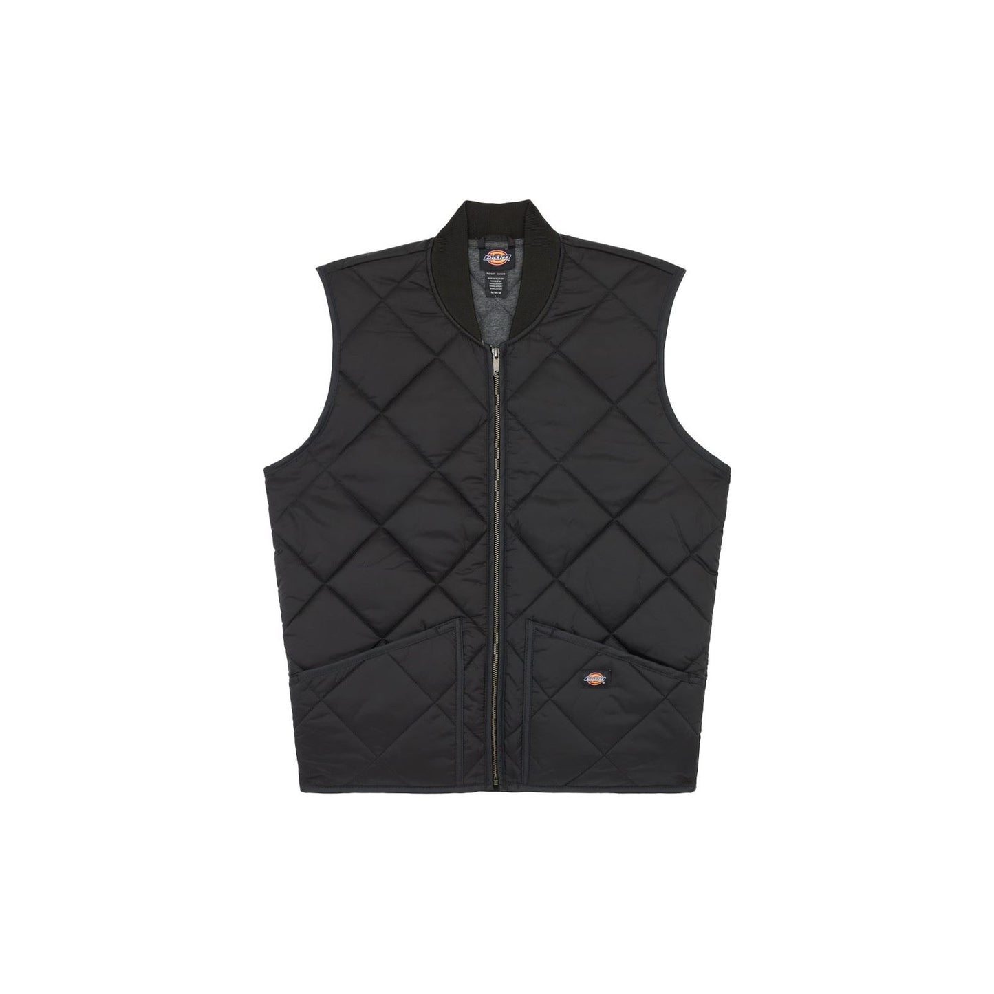 Dickies Men's Diamond Quilted Vest in Black