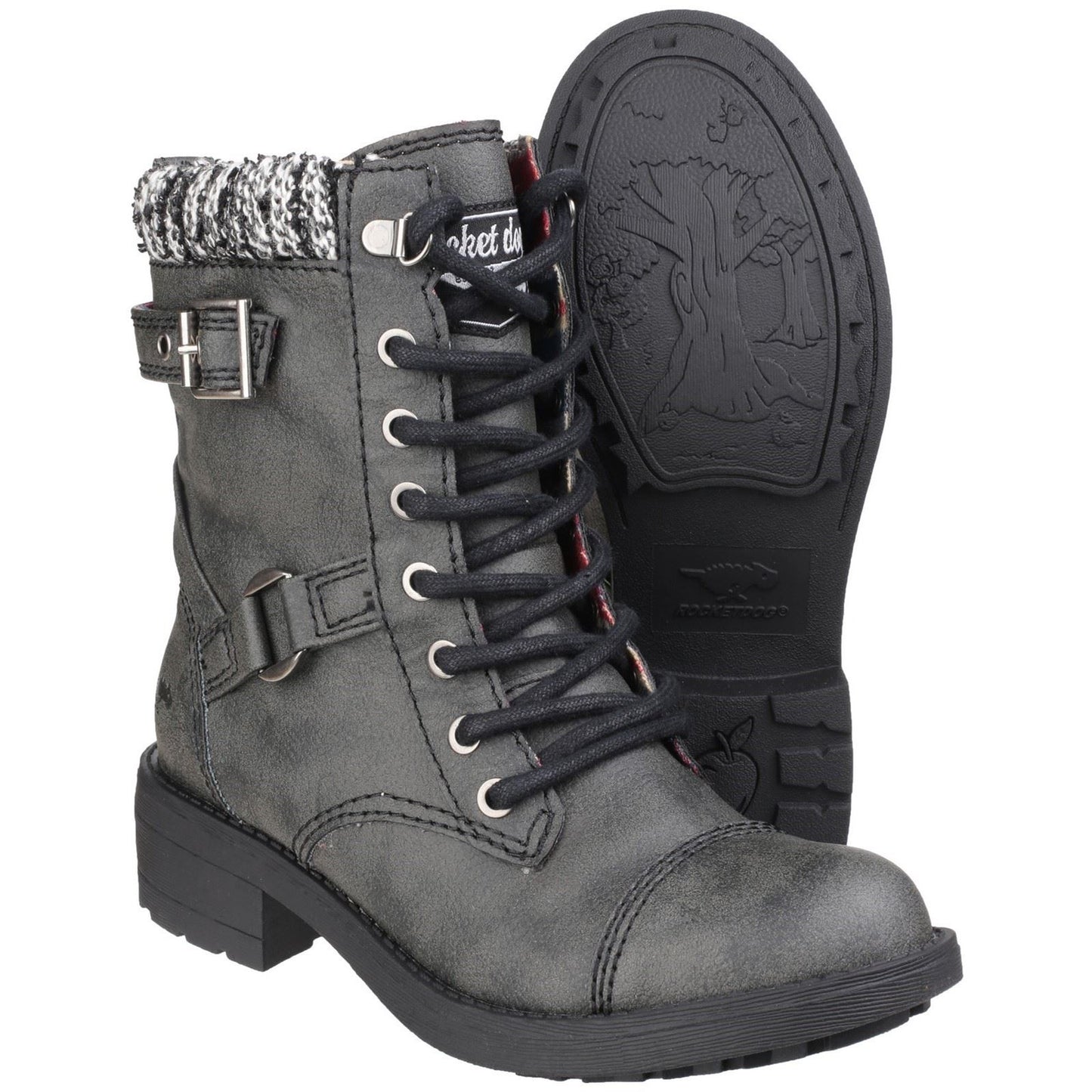 Rocket Dog Women's Thunder Galaxy Biker Boot in Black