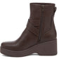 Rocket Dog Jimmy Bangor Polyurethane Women's Dark Brown Heeled Ankle Boots