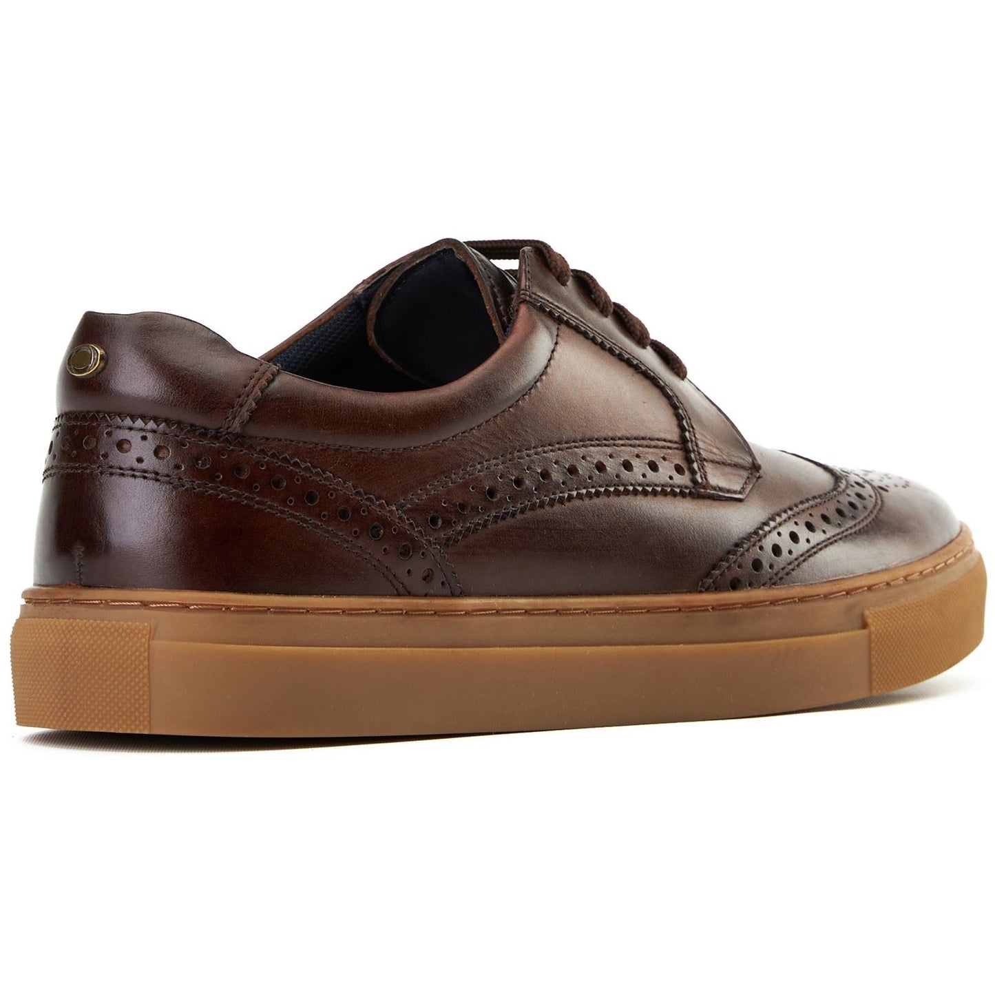 Base London Clapton Leather Men's Burnt Brown Brogues Shoes