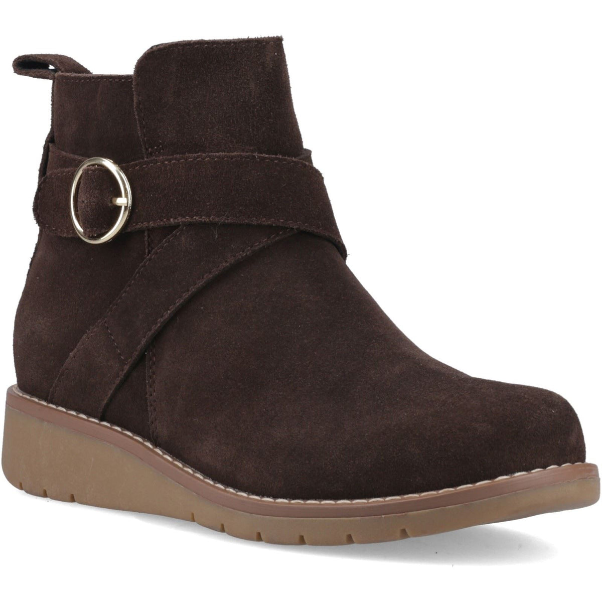Hush Puppies Lyra Suede Women's Chocolate Boots