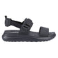 HEYDUDE Women's Collins Mono Sport Sandal in Black/Black
