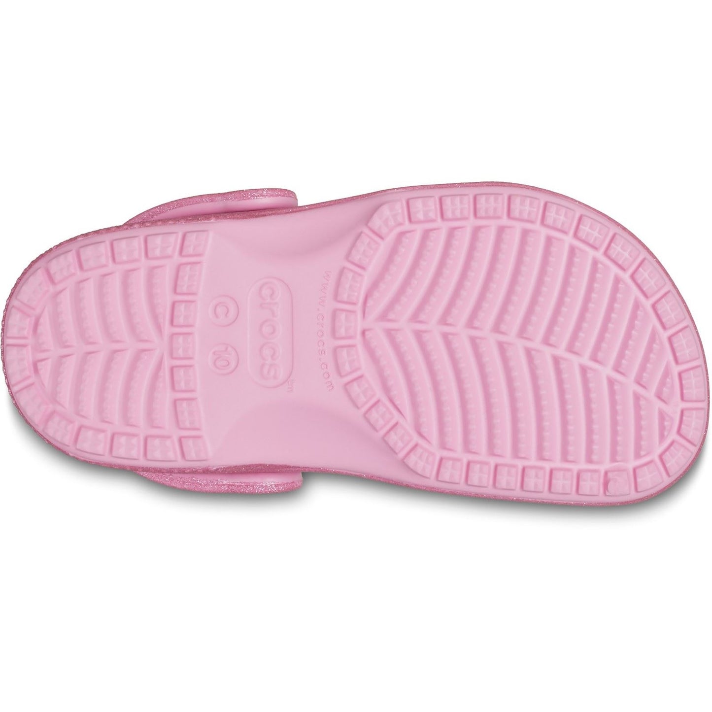 Crocs Classic Glitter Thermoplastic Kids Pink Tweed Glitter Loafers